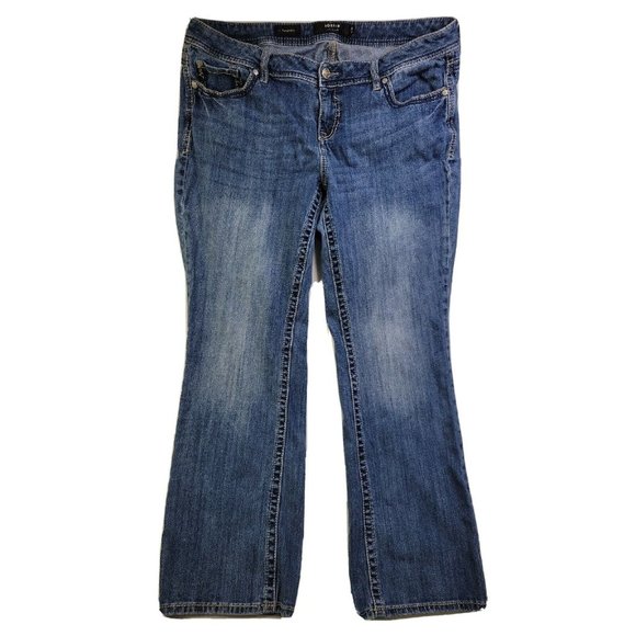 Torrid Premium Relaxed Boot Cut Women's 16 Blue Jeans Stretch Medium Wash - Picture 1 of 10